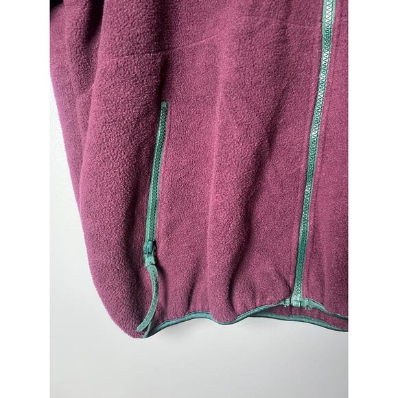 VTG Columbia Fleece Jacket Mens XL Purple Teal 90s Colorblock Y2K Retro USA Made - Picture 8 of 10